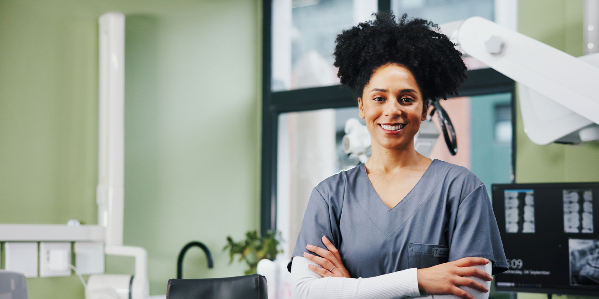 smiling dental provider